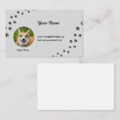 CARTE DE VISITE 犬(飼い犬)の写真と名前が入れられる (Devant / Derrière)