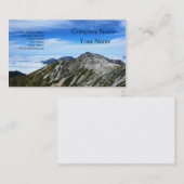 CARTE DE VISITE 立山連峰の山並み (Devant / Derrière)