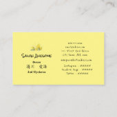 CARTE DE VISITE 華やかなミモザの花の (Dos)