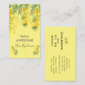CARTE DE VISITE 華やかなミモザの花の (Devant / Derrière)