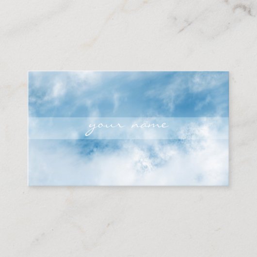 CARTE DE VISITE 青空を切り取った名刺 ・ビジネスカード・ショップカード (Devant)
