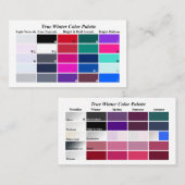 Carte De Visite #0001 Véritable hiver (Devant / Derrière)