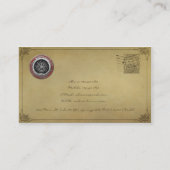 Carte De Visite [001] Boussole runique magique argentée de (Dos)