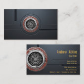 Carte De Visite [001] Vegvisir - Viking Silver Magic Runic Compass (Devant / Derrière)