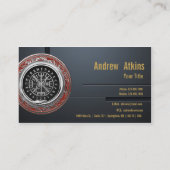 Carte De Visite [001] Vegvisir - Viking Silver Magic Runic Compass (Dos)