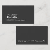 Carte de visite 006a - Plaine audacieuse, (Devant / Derrière)