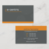 Carte De Visite 028 Julie :: BCard - Dynamic Centric - argent (Devant / Derrière)