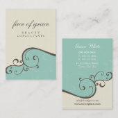 Carte De Visite 044 Rachelle :: élégamment délicate 5 (Devant / Derrière)