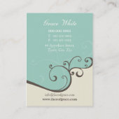 Carte De Visite 044 Rachelle :: élégamment délicate 5 (Dos)