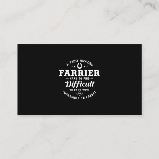 Carte De Visite 05.Un Farrier Vraiment Extraordinaire Difficile À (Devant)