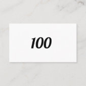 CARTE DE VISITE 100 (Devant)