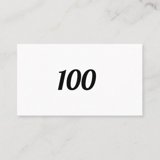 CARTE DE VISITE 100 (Devant)