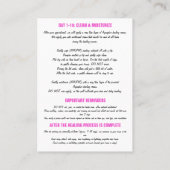 Carte De Visite 100 Brosse à sourcils Microbalding Étui (Dos)