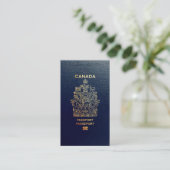 Carte De Visite [100] Couverture canadienne du passeport (Debout devant)