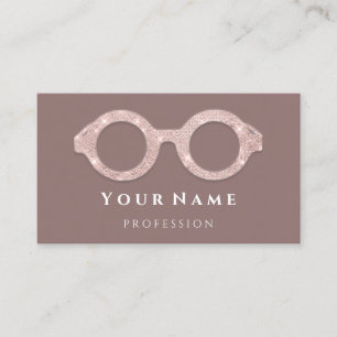 Carte De Visite 100 lunettes optiques Optician Smoky Rose Eye Care