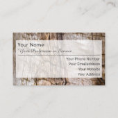 carte de visite 100% naturel bio en bois (Dos)