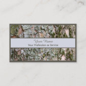 carte de visite 100% naturel bio en bois (Devant)