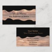 carte de visite 100% naturel bio en bois (Devant / Derrière)