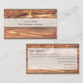 carte de visite 100% naturel bio en bois (Devant / Derrière)