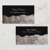 carte de visite 100% naturel bio en bois (Devant / Derrière)