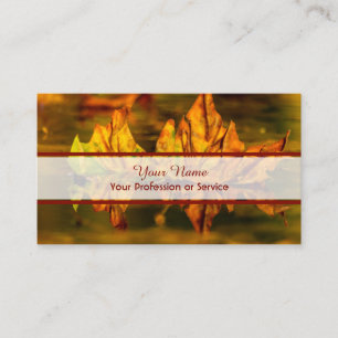 Carte De Visite 100% naturel biologique style forêt coloré