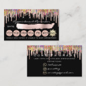 Carte De Visite 100 Parties scintillant Holographe de rappel de re (Devant / Derrière)