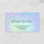 Carte De Visite 100 Rappel de nomination Holographique diamant (Dos)