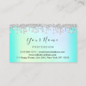 Carte De Visite 100 Rappel de rendez-vous Diamond Coiffeur ongles (Dos)