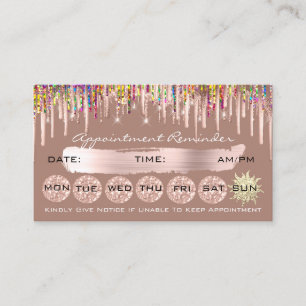 Carte De Visite 100 Rendez-vous compte Holographe Parties scintill