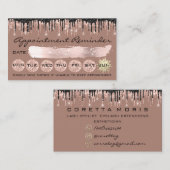 Carte De Visite 100 Rendez-vous rappel Rose Lecteurs de Parties sc (Devant / Derrière)