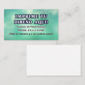 Carte De Visite 100 Tarjetas de Presentacion para negocio (Devant / Derrière)