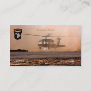 Carte De Visite 101e timbre d'aigle à hurler aéroporté