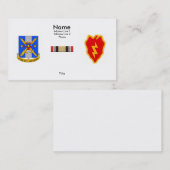 Carte De Visite 125th Identification de MILLIARD de MI 25ème (l) (Devant / Derrière)