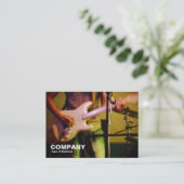 Carte De Visite 12 barres bleues (Debout devant)