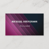 Carte De Visite 12 .Elégant, rayures, motif rayé (Devant)