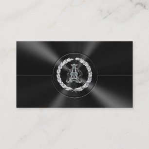 Carte De Visite [154] AD & DA Monogramme [Argent]