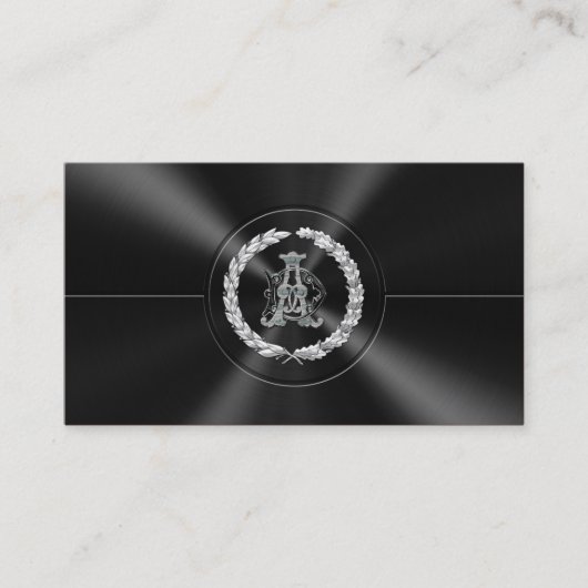 Carte De Visite [154] AD & DA Monogramme [Argent] (Devant)