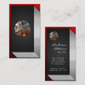 Carte De Visite [154] Art sacré de Celtic - trois chiens (Devant / Derrière)