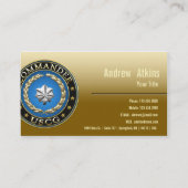 Carte De Visite [154] CG : Commandant (CDR) (Dos)