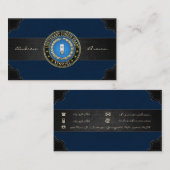 Carte De Visite [154] CG : Lieutenant (grade junior) (LTJG) (Devant / Derrière)