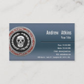 Carte De Visite [154] Crâne d'argent (Dos)