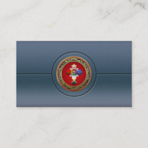 Carte De Visite [154] Croix attrayante (Croix rose) sur le rouge