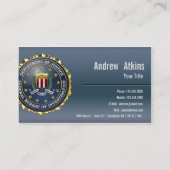 Carte De Visite [154] Edition spéciale de FBI (Dos)