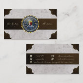 Carte De Visite [154] FBI Special Edition (Devant / Derrière)