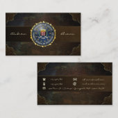 Carte De Visite [154] FBI Special Edition (Devant / Derrière)