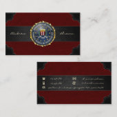 Carte De Visite [154] FBI Special Edition (Devant / Derrière)