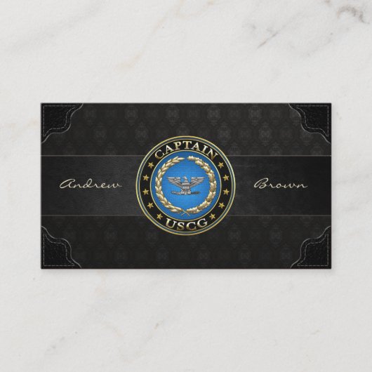Carte De Visite [154] Garde côtière : Capitaine (CAPT) (Devant)