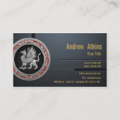 Carte De Visite [154] Griffin d'argent sacré (Dos)
