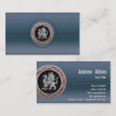 Carte De Visite [154] Griffin d'argent sacré (Devant / Derrière)