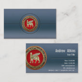 Carte De Visite [154] Lamassu à ailes babyloniennes [3D] (Devant / Derrière)